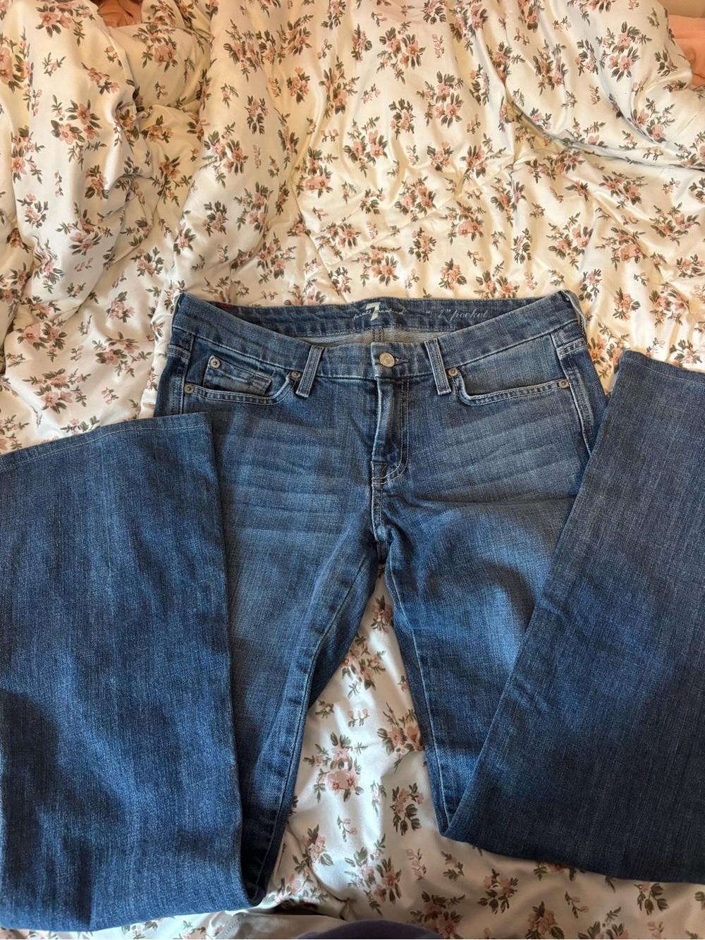 7 For All Mankind Women’s Dark Blue Bootcut Jeans